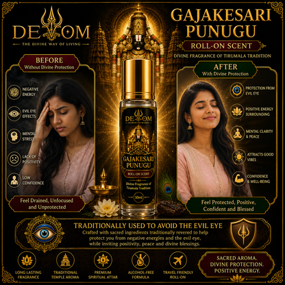 GAJAKESARI PUNUGU SCENT | PREMIUM ROLL-ON  DIVINE SCENT